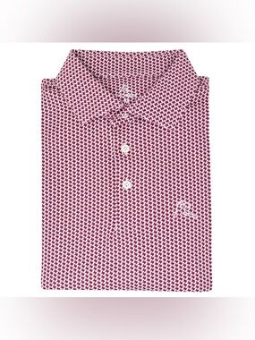 Rhoback The Don't Mess Men's Short Sleeve Performance Polo Golf Red